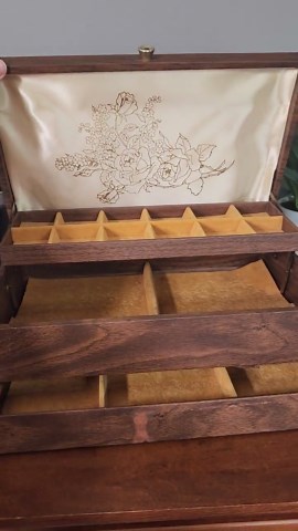 Vintage Mele & Co. Gold Velvet Jewelry Box - Etsy