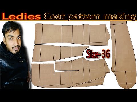 Ledis coat pattern Making | Ladies coat cutting | Ladies Bazer cutting |Coat cutting formula hindi |