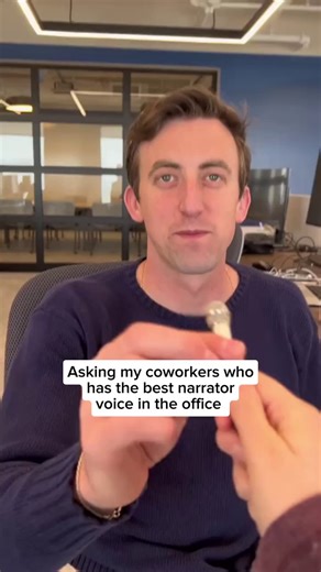 Who do you think has the best narrator voice in our office? 🤔🎙️👇 | Audible