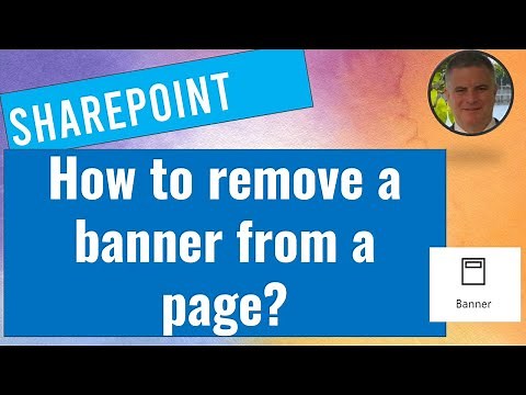How to add or remove the Banner on a SharePoint Page?