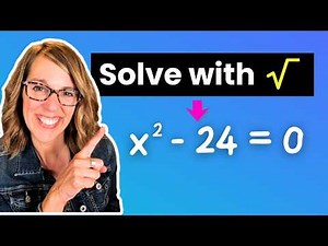 Learn the Square Root Method | Solving Quadratics