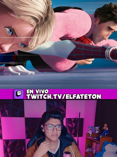 Re agresivo el miguel#spiderverse #spidermanbeyondthespiderverse #elfateton #reaccion #reacciones