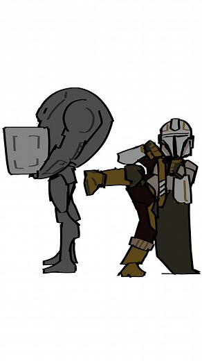 din djarin causing problems on purposes. #mandalorian #clonewars #animatic