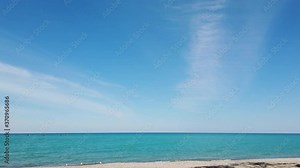 Large Sky Over Lake Huron At The Beach And Shoreline Of Lake Huron In Kincardine Southwestern Ontario Canada, Lake Huron Is One Of The Great Lakes In North America