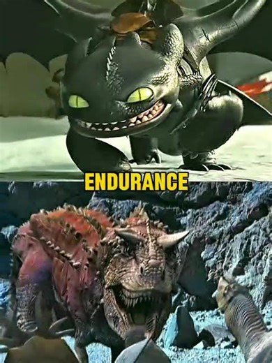 Toothless vs Carnotaurus