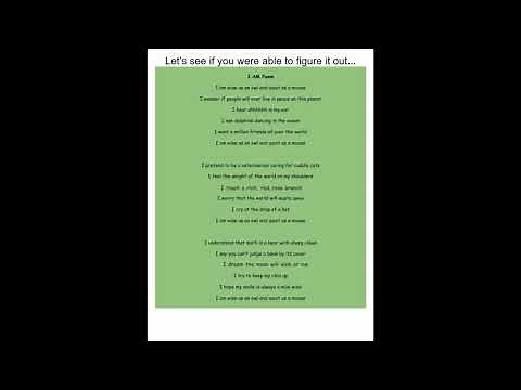 I Am Poem with Figurative Language