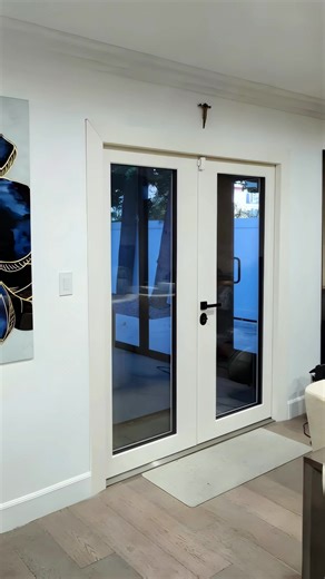 Glazed French security doors offer a rare balance of elegance and strength. With laminated ballistic glass and a reinforced steel core, they provide clear views without compromising protection. Ideal for villas, modern homes, or exposed entries, these doors are designed to withstand high-impact force while elevating your architecture.⁠ ⁠ Each door is fully customizable from dimensions to security level, ensuring seamless integration into any high-end project.⁠ ⁠ #InteriorDesign #HomeStyle #Decor