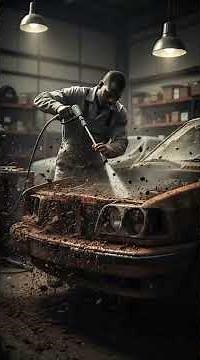20-Year Abandoned Car RESTORED to Perfect Condition 😱 #rust #restorationtimelapse #carrestoration