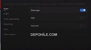 Roblox Tank Fight Simulator Script Farm, Damage Hilesi İndir