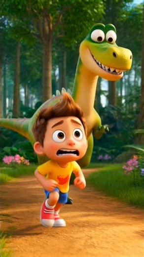Time Loop Glitch 😂 Boy vs Dinosaur Infinite Run #shorts