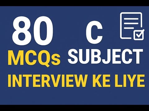 80 MCQs on C Programming | C Language Interview Questions & Answers
