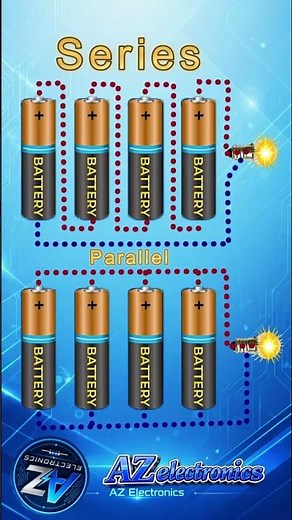 1.5 Volt Cell Series and Parallel Connections Explained | Voltage and Current Basics