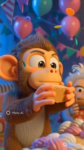 भूखा बंदर और केक 🐒🎂 | माँ के लिए त्याग 😢 | Emotional|#youtubeshorts ,#viralshorts,#trendingshorts