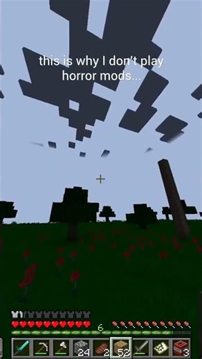 this is why I don't play horror mods in Minecraft... | #minecraft #minecrafthorror #minecraftmod