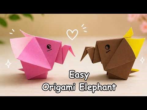 Easy Origami Elephant 🐘 | Simple Step-by-Step Tutorial
