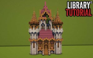 【Minecraft建筑教程】中世纪图书馆教程