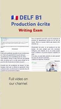 DELF B1 Production écrite | French Writing Exam Sample #lettre #delfb1 #writingpractice #writingtips