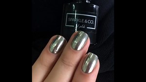Satisfying Showing Silver Metallic Nail Art