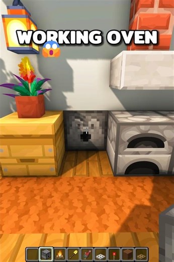 Minecraft Working Oven 💀 #shorts