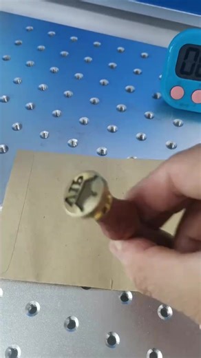 Brass Stamp Laser Engraving Machine Using 100W Fiber Laser