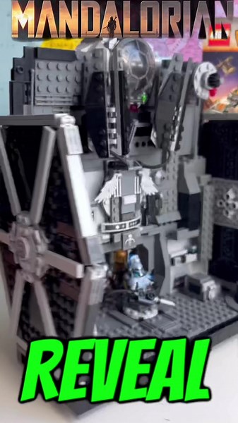 insane mandalorian custom moc built. BUILT IN 4 hours. NO PLANS no instructions. TIE FIGHTER FACTORY on Mandalore feat The DEATH of PAZ VIZLA #lego #legostarwars #starwars #themandalorian #legomoc #legos