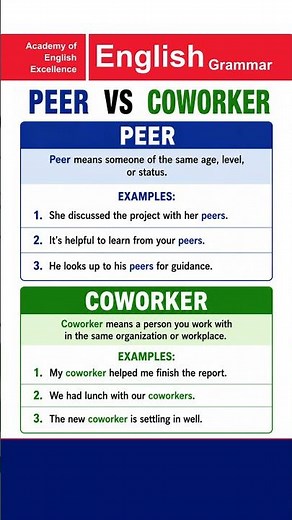 Peer and Coworker-Persevere and Perseverance | Academy of English Excellence #english #esl
