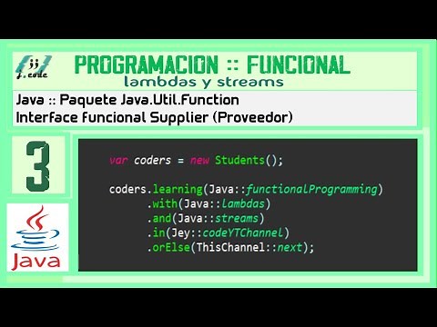 Programación FUNCIONAL en JAVA | SUPPLIER
