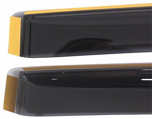 WeatherTech Side Window Rain Guards with Dark Tinting - Front and Rear - 4 Piece WeatherTech Rain Gu