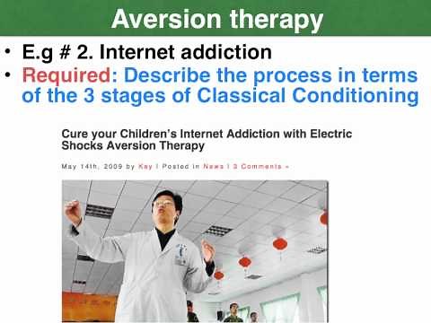 Aversion therapy - VCE U4 Psychology