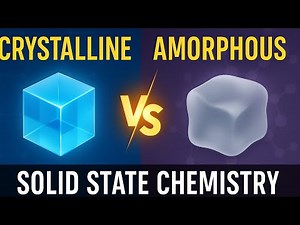 Crystalline vs Amorphous Solids | Solid State Chemistry Explained