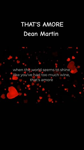Dean Martin's 'That's Amore' Song: Lyrics, Music, and More