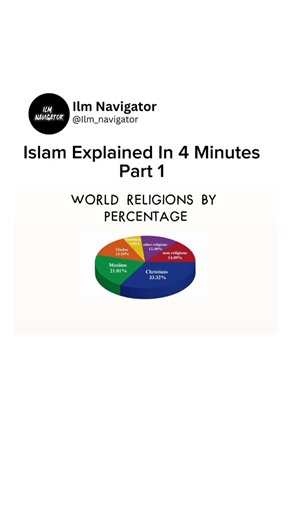 Ilm navigator on Instagram: "Islam Explained in 4 Minutes part 1 . . VC : Visual deen #muslim #islam #christian"