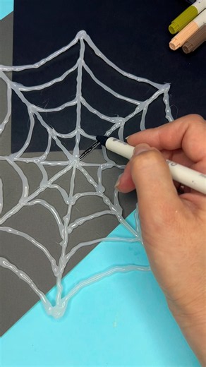 DIY Halloween Spider Webs in Minutes! 🕷️ #DIY #Crafts #RoomDecor #Halloween #Shorts