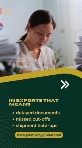 Export operations are a chain of handoffs.