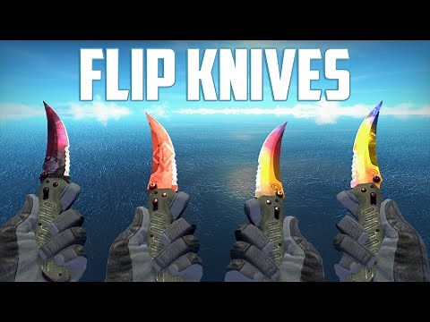 CS:GO - Flip Knives - All Skins Showcase + Price | Все Скины Flip Knives + Цены