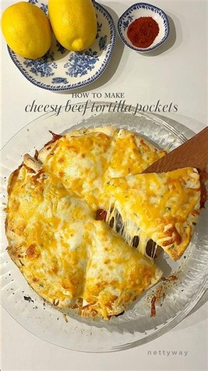 Cheesy Beef Tortilla Pockets 🧀🌮 The Easiest Crispy Dinner Recipe!
