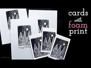 FUN & EASY Printing with 'Scratch Foam': Black & White Holiday Cards - Handy Tips