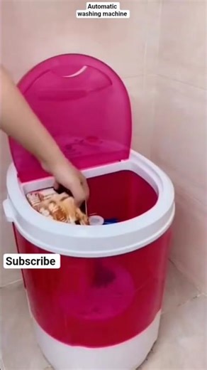 part 235.Mini Washing Machine Hack!Washing Shoes & Clothes Made Easy!Compact & Super Convenient