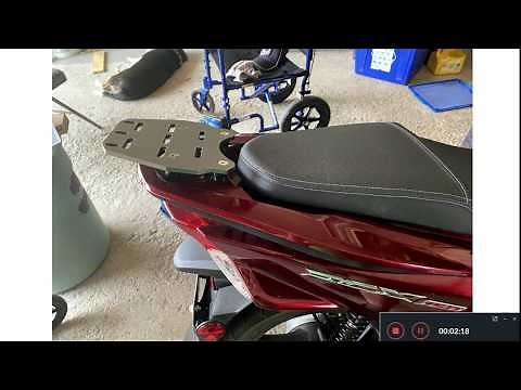 Honda PCX150 125 Install Cargo Carrier