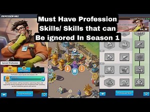 Must Have Profession Skills In Season 1 | Last War Season 1