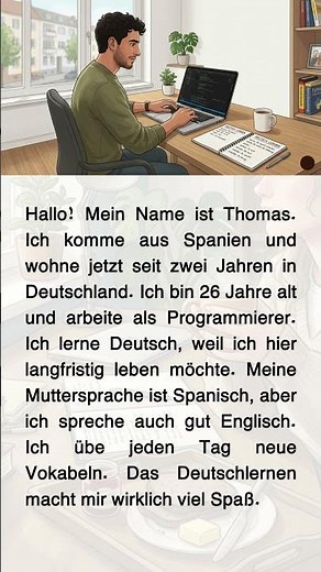 🇩🇪 Mein Name ist Thomas | German Listening Practice for Beginners | Learn German A1 Introduction