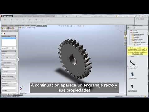 Diseño de engranaje recto por Biblioteca de diseño SolidWorks