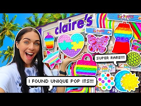 Fidget Toy Shopping at Claire's!🤑💰🌈 *SUPER RARE Pop It Fidgets*🌈