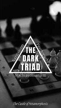 The Dark Triad: The Most Dangerous Personality You'll Ever Meet #psychology #darktriad