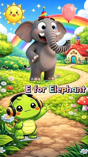 Objects that Start with Letter E | Egg Elephant Eagle | Learn Letter E for Kids #shorts #fyp