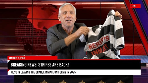 BREAKING NEWS: MCSO brings back striped inmate uniforms in 2026! 🙌 #MCSO #Detention #Inmates #StripesAreBack | Maricopa County Sheriff's Office