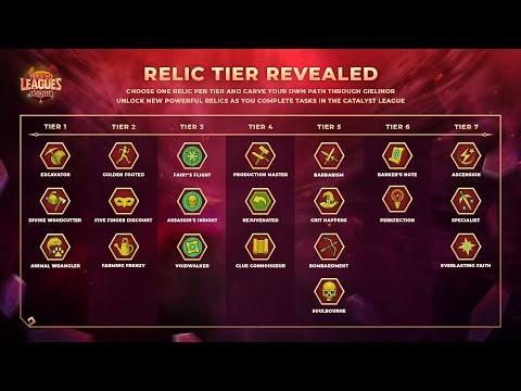 Runescape 3 Leagues Catalyst FULL Review! (Mostly Relics)