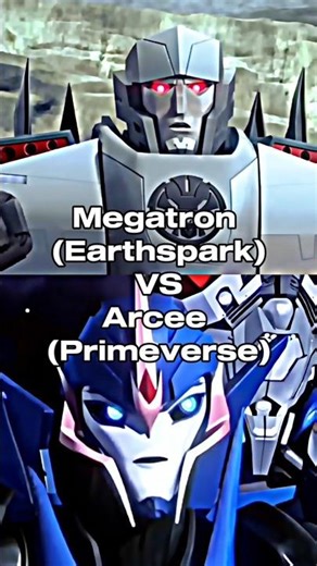 Megatron (Earthspark) vs Arcee (Primeverse) #transformers #shorts #edit #versus
