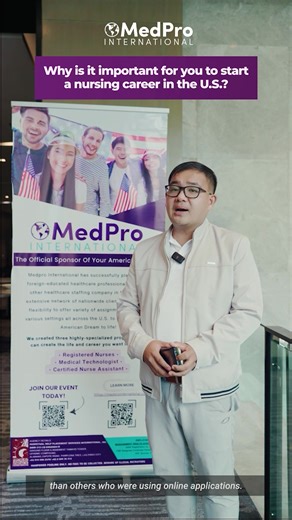 Starting a nursing career in the U.S. is a life changing opportunity every healthcare professional is aiming to achieve. Take your chance and be a MedProfessional now: https://medprointernational.com/apply/ #MedProInternational #USRN #NursingCareers #NurseLife #MedProfessional #NursingJourney | MedPro International