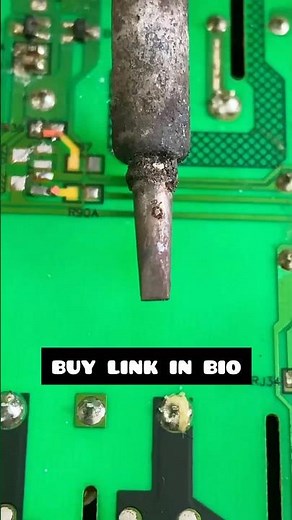 soldering tip cleaner and tinner! #solderingtip #tipcleaner #electronics #satisfying #repair
